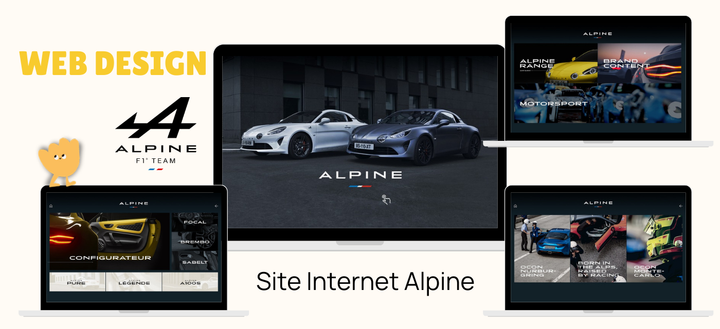 Interface Site Alpine - Responsive pour présentation tablette sur les salons Auto