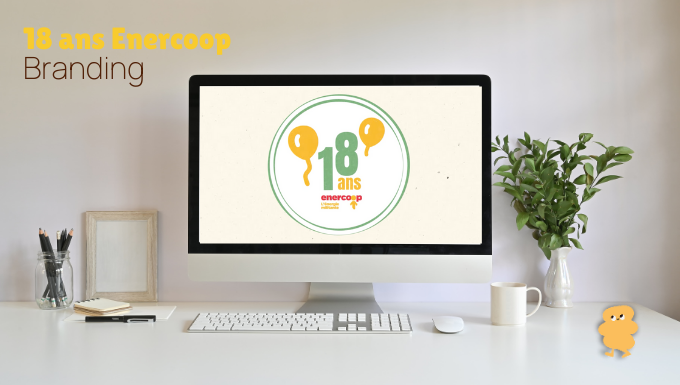 LOGO BRANDING - 18 ANS ENERCOOP ET MOTION DESIGN